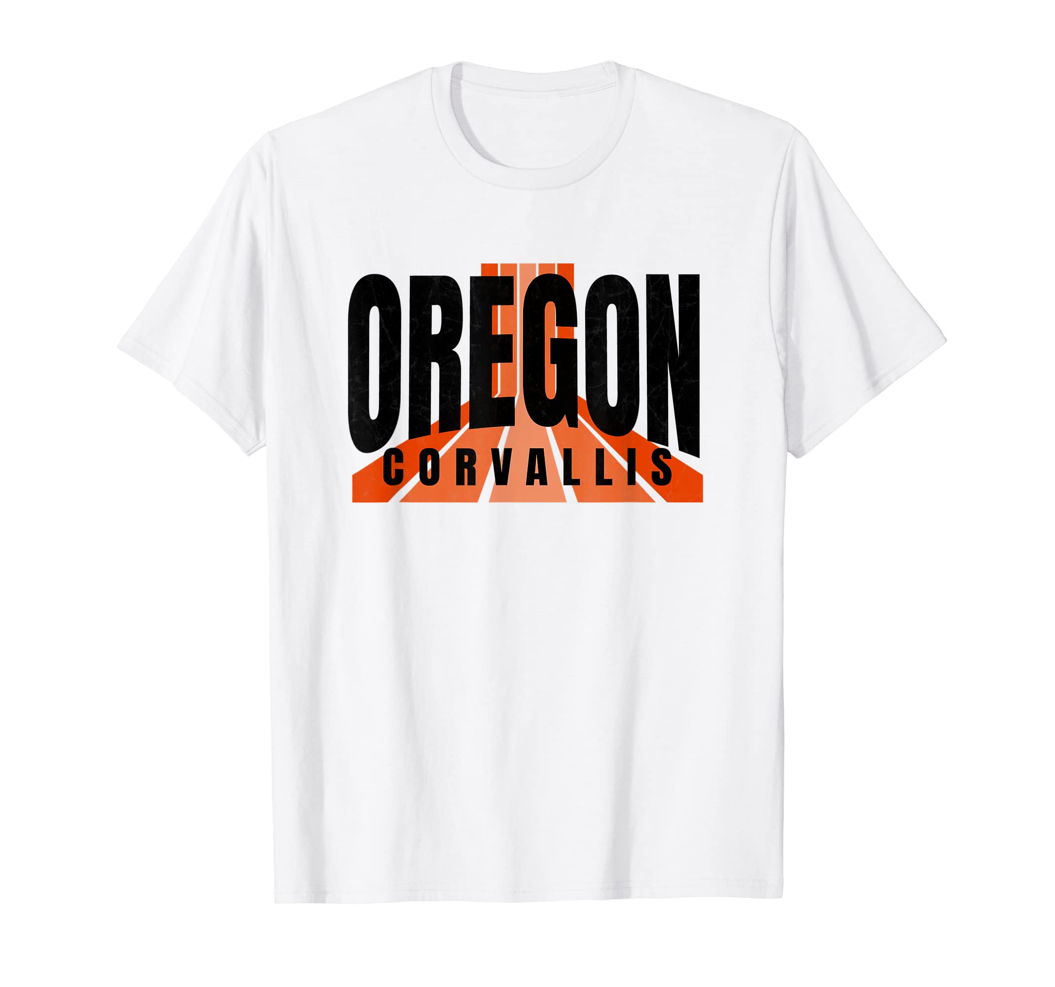 Corvallis Oregon Orange Black Corvallis T-Shirt - Unique Graphic Unisex - T-Shirt, Sweatshirt, Hoodie
