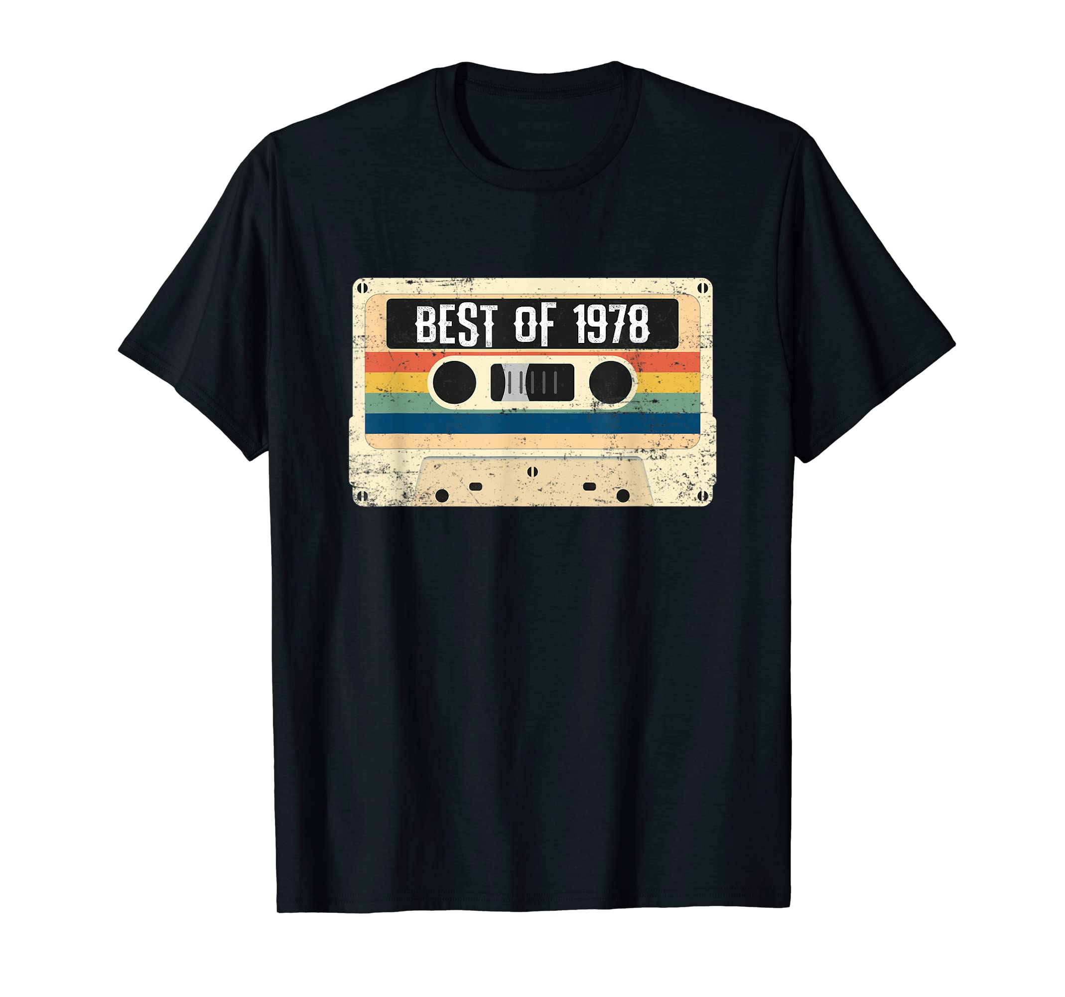 Best 1978 43Rd Birthday Cassette T-Shirt - Aesthetic Graphic for Adults - T-Shirt, Sweatshirt, Hoodie