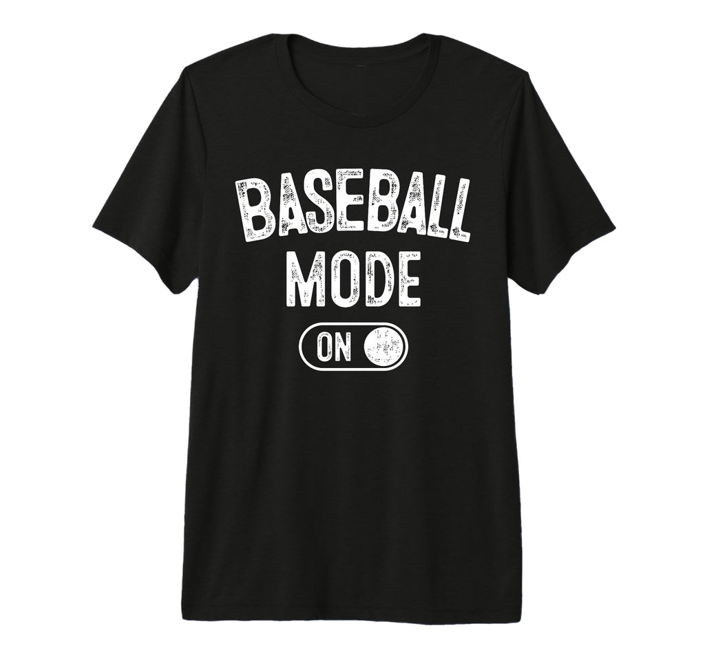 Baseball Mode Funny Slugger Gift Dad T-Shirt - Minimalist Print Men Women - T-Shirt, Sweatshirt, Hoodie