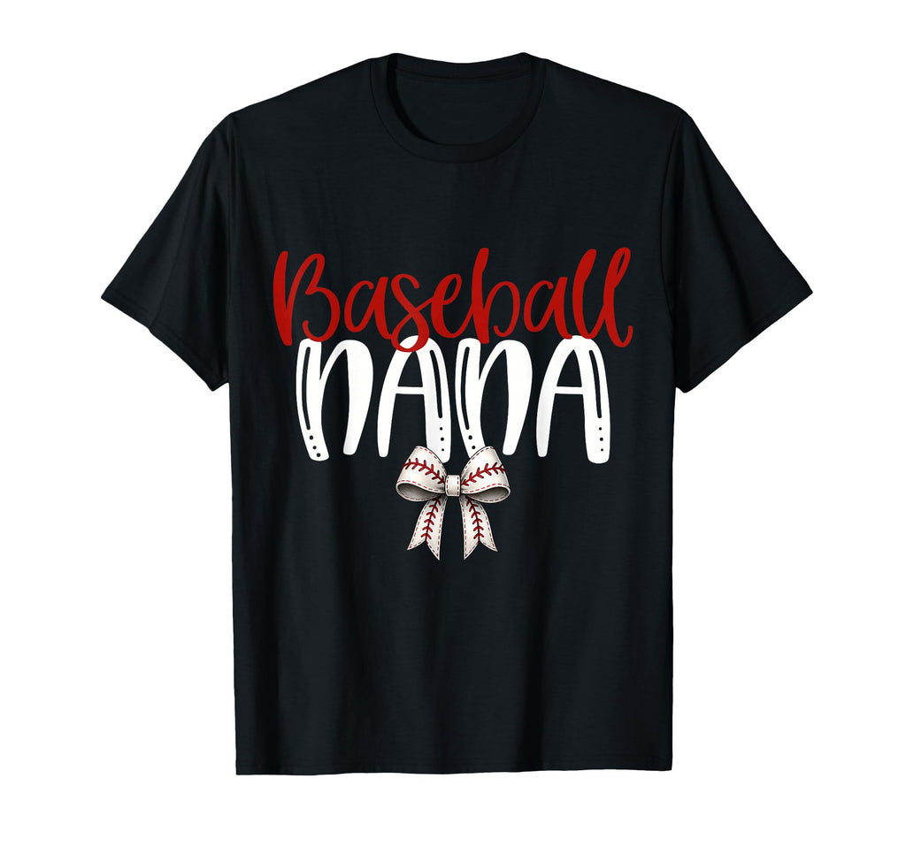 Baseball Nana Coquette Bow Game Day T-Shirt - Streetwear Style for Adults - T-Shirt, Sweatshirt, Hoodie
