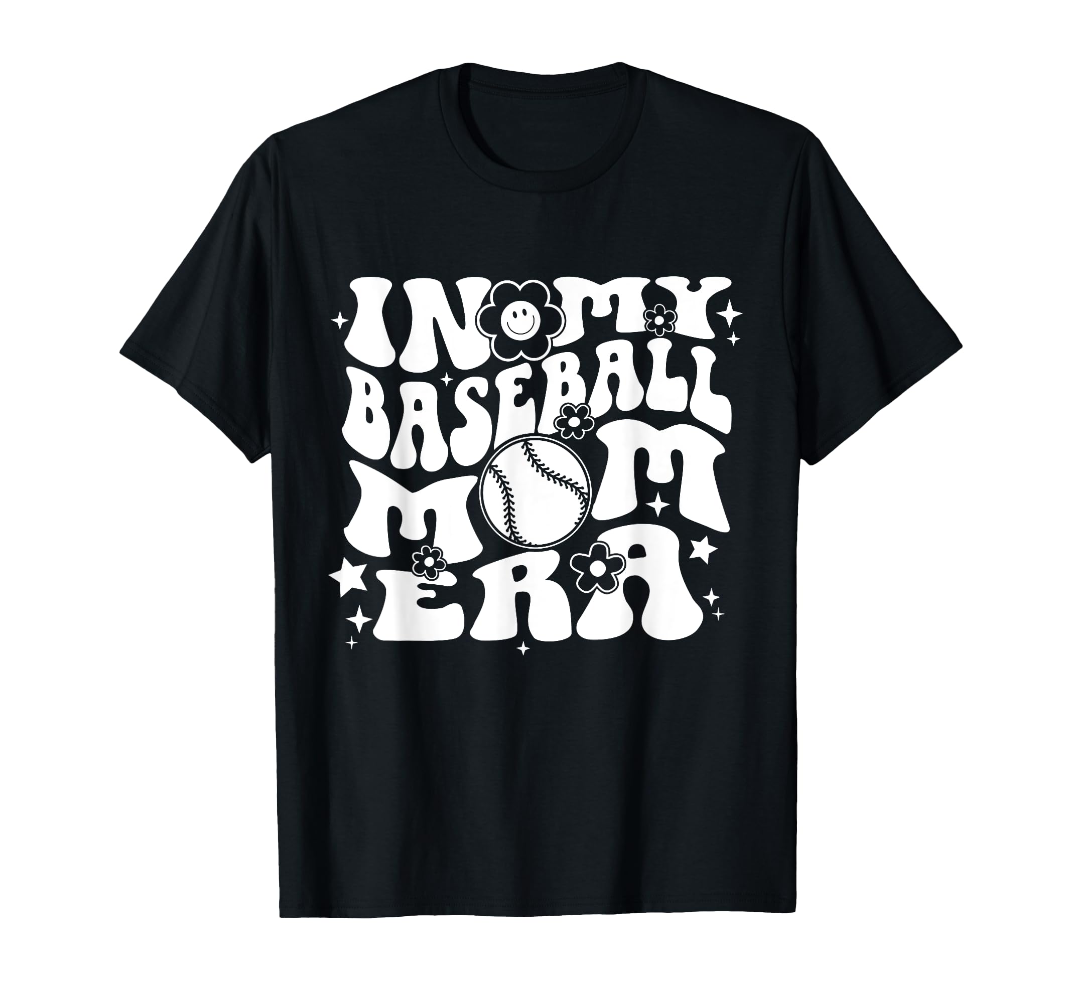 My Baseball Mom Era Groovy Sports T-Shirt - Unique Graphic Men Women - T-Shirt, Sweatshirt, Hoodie