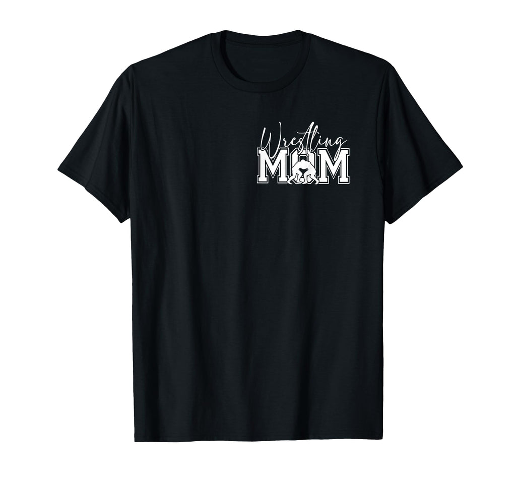 Wrestling Mom My Heart Is That Mat Mom T-Shirt - Graphic Print for Adults - T-Shirt, Sweatshirt, Hoodie