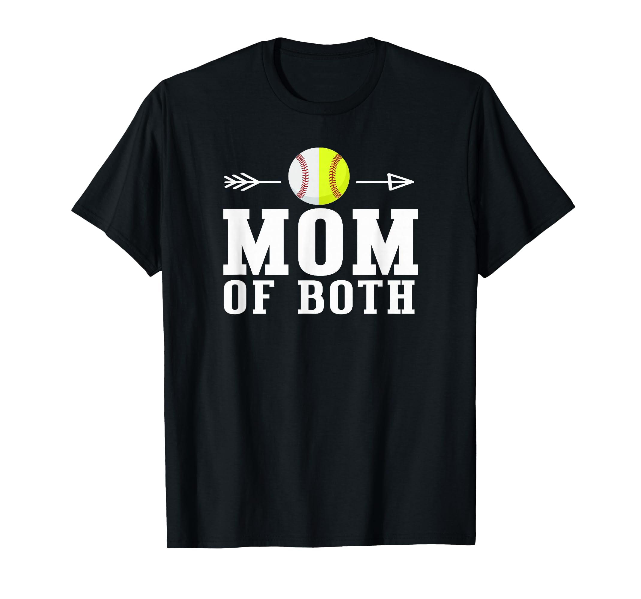 Mom Both Baseball And Softball Player T-Shirt - Custom Art Print Unisex - T-Shirt, Sweatshirt, Hoodie