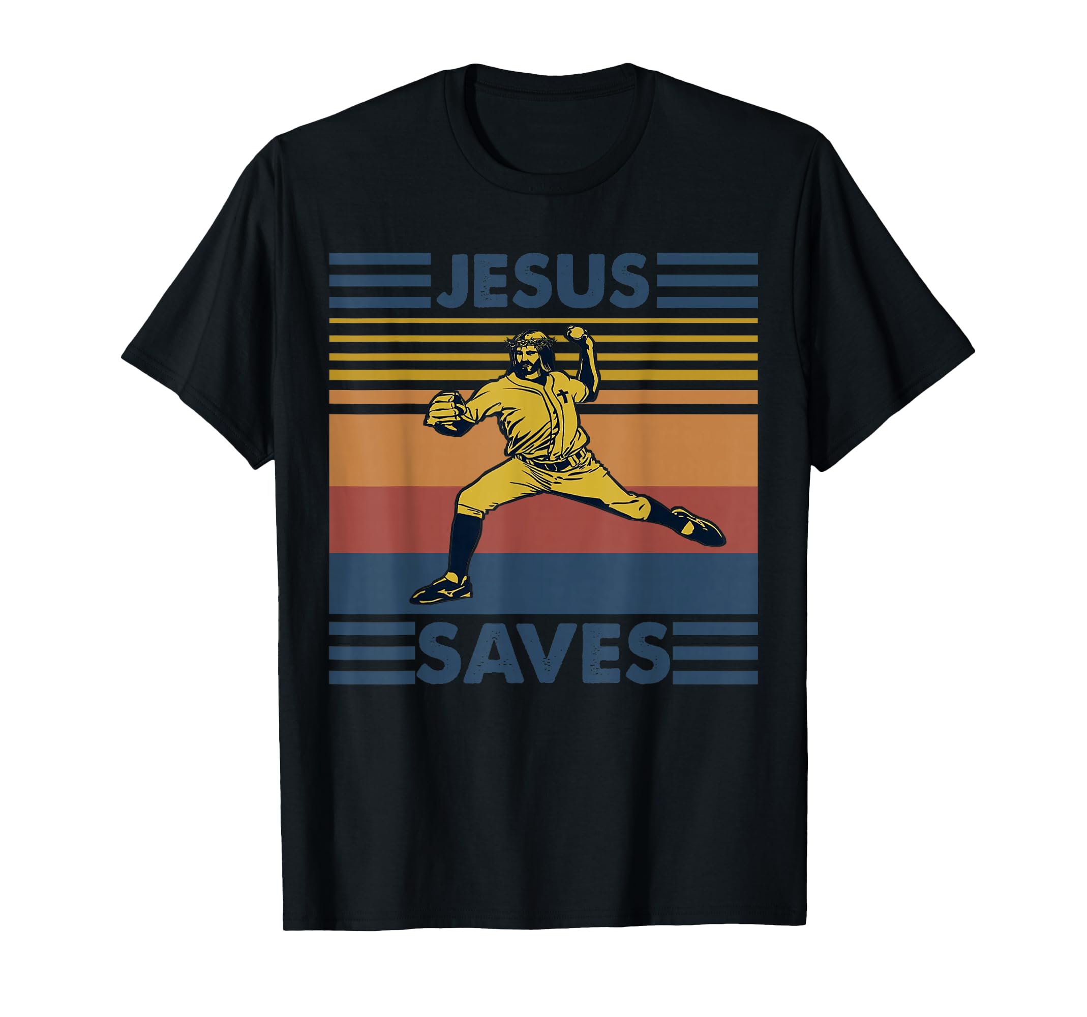 Distressed Jesus Saves Baseball T-Shirt - Minimalist Print Unisex - T-Shirt, Sweatshirt, Hoodie