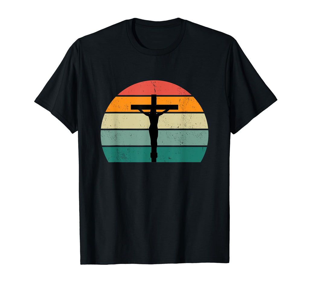 Jesus Christ Crucifying Cross Sunset T-Shirt - Unique Graphic Unisex - T-Shirt, Sweatshirt, Hoodie