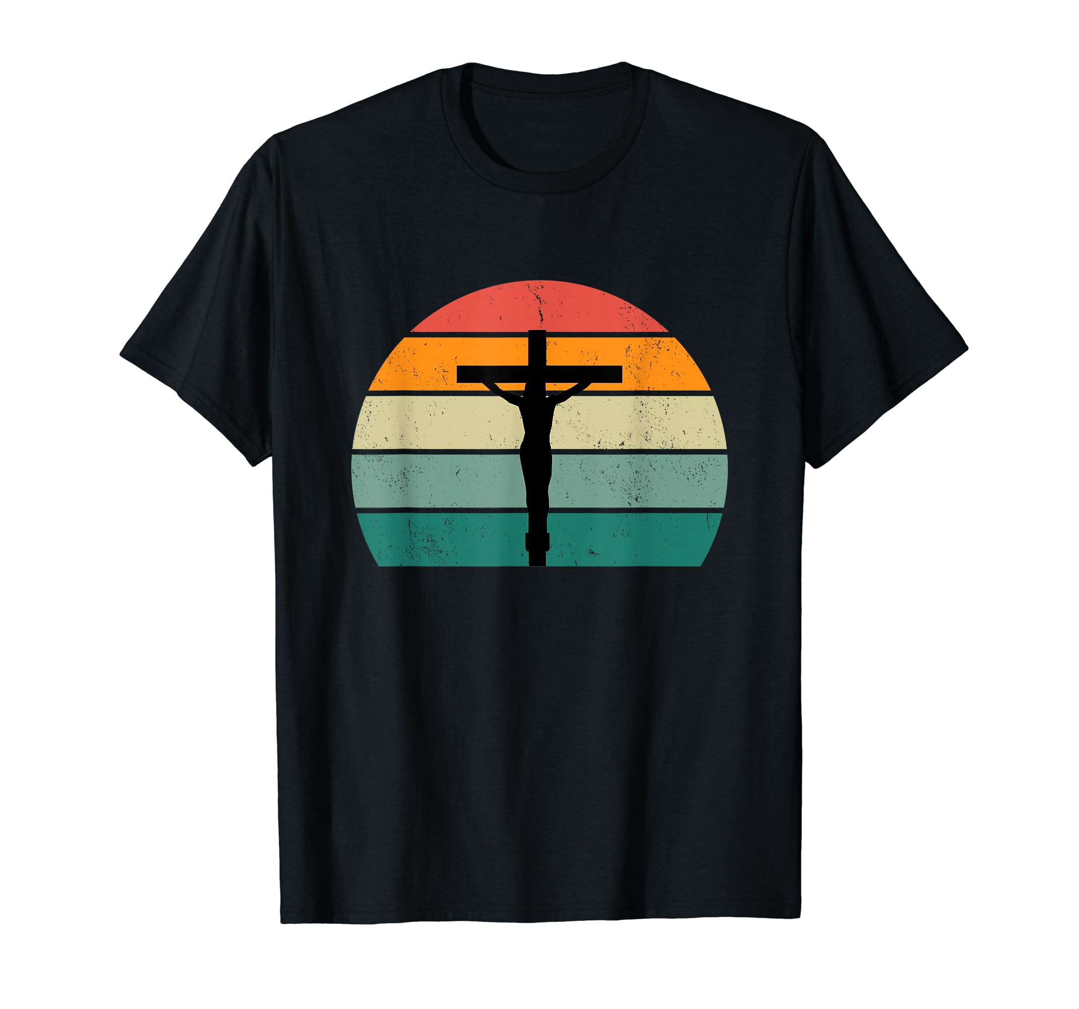 Jesus Christ Crucifying Cross Sunset T-Shirt - Unique Graphic Unisex - T-Shirt, Sweatshirt, Hoodie