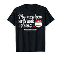My Nephew Baseball Aunt Baseball T-Shirt - Novelty Apparel for Adults - T-Shirt, Sweatshirt, Hoodie