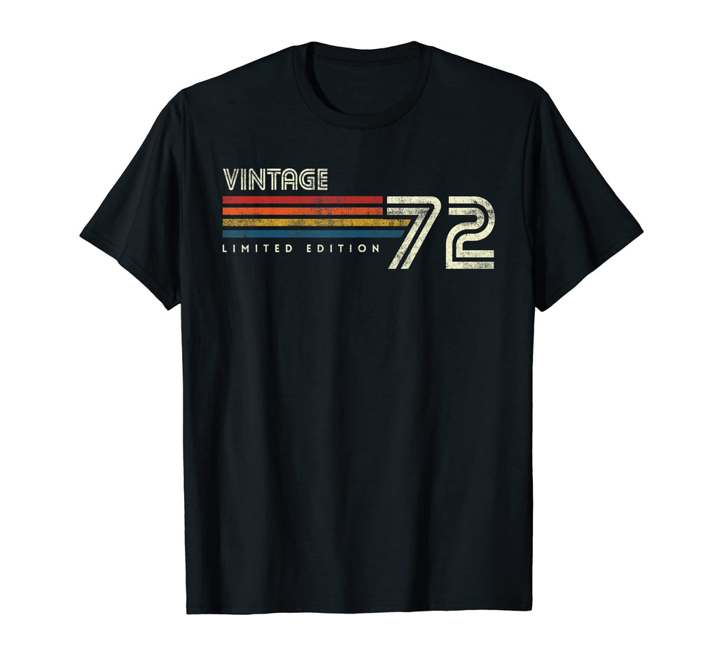 1972 Chest Stripe Birthday T-Shirt - Aesthetic Graphic Unisex - T-Shirt, Sweatshirt, Hoodie