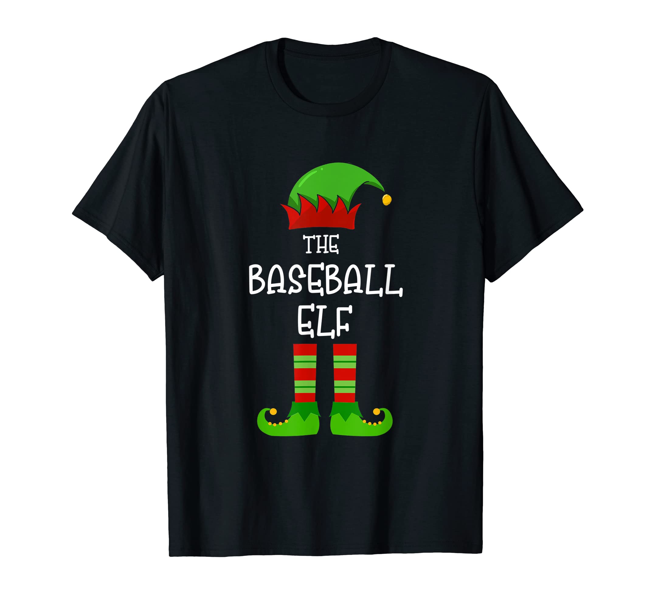 Baseball Elf Family Matching Pajama T-Shirt - Novelty Apparel Men Women - T-Shirt, Sweatshirt, Hoodie