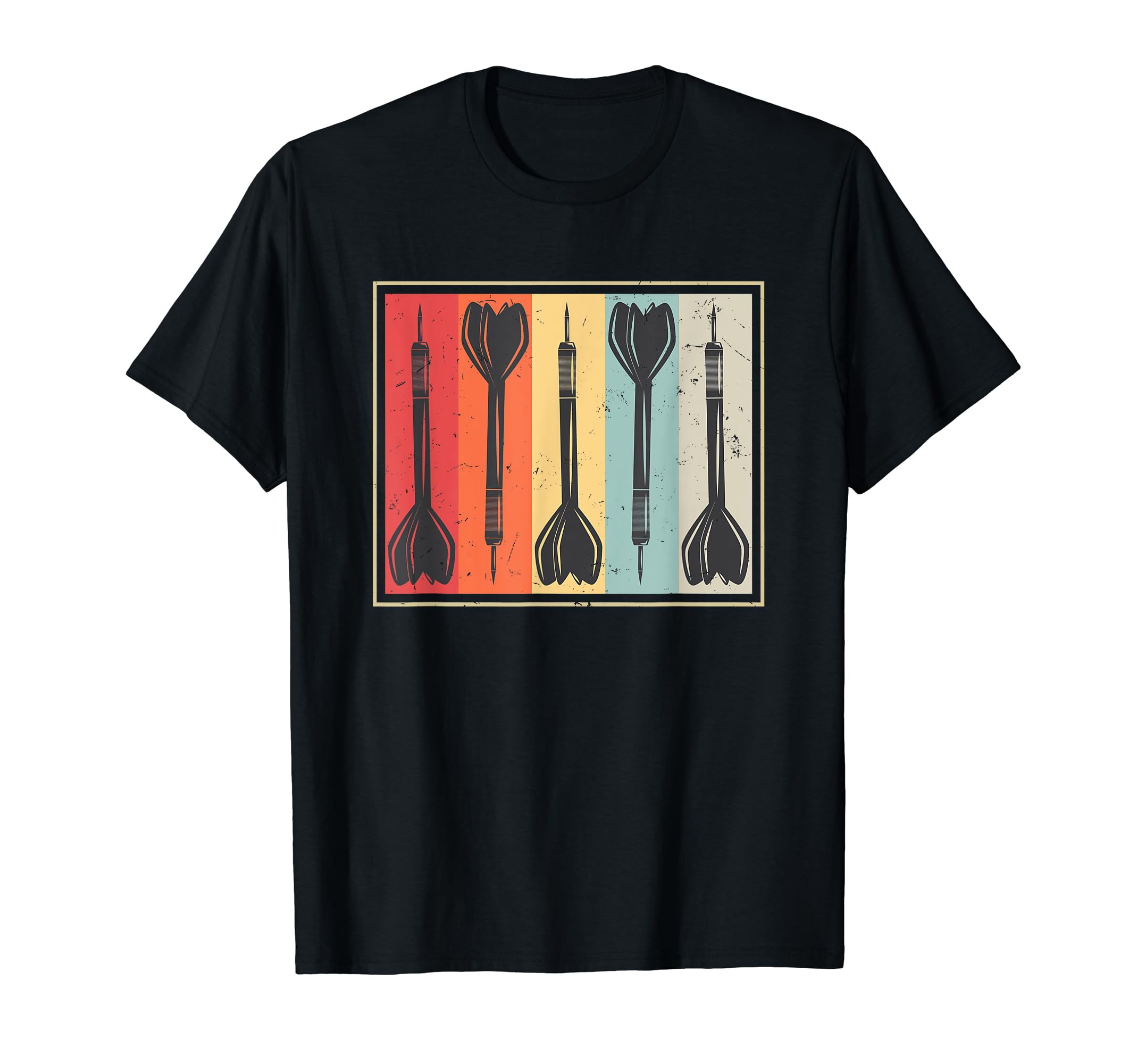 Dart Distressed Dart Player T-Shirt - Trendy Graphic Unisex - T-Shirt, Sweatshirt, Hoodie