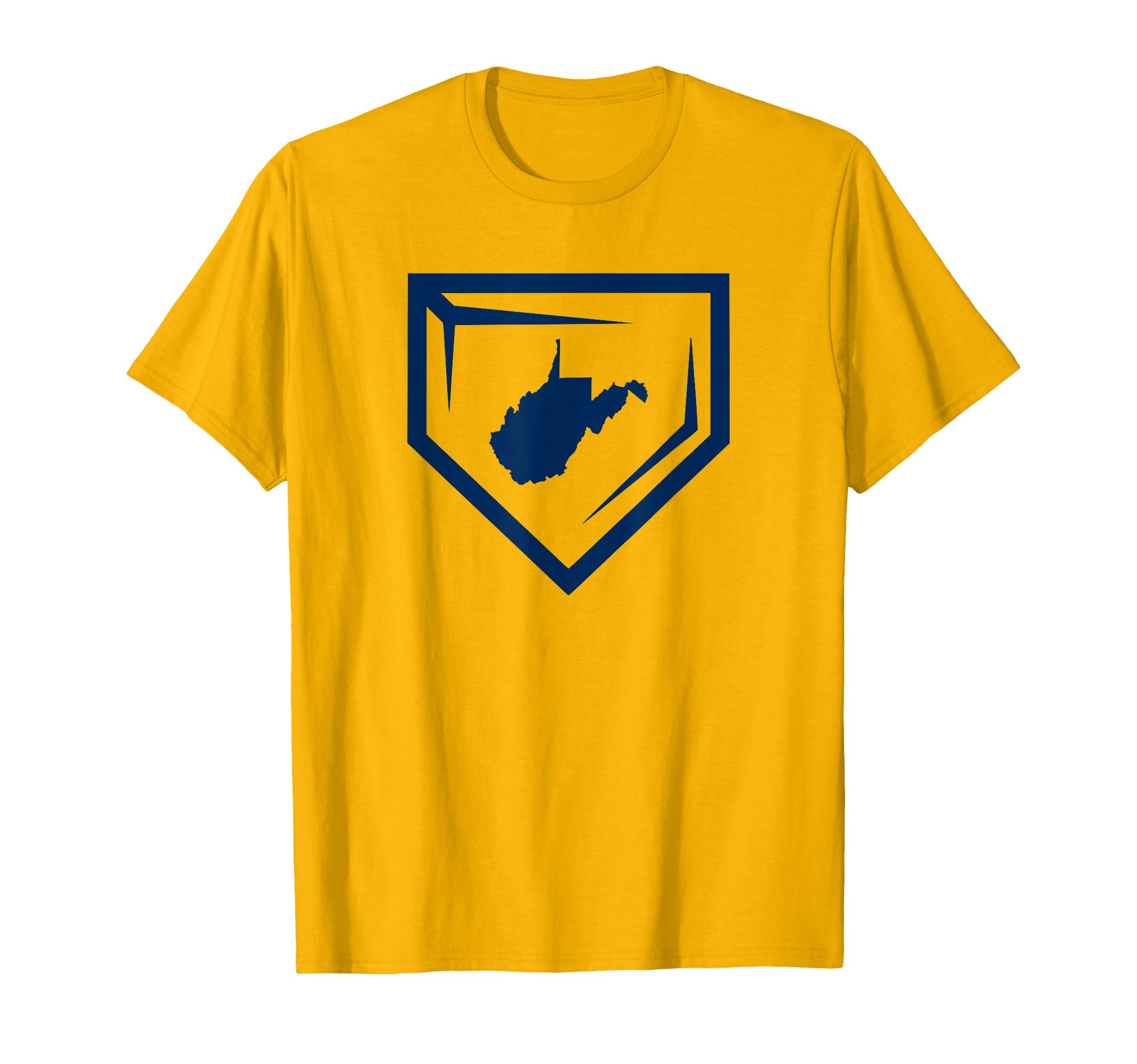 Wv Baseball Homeplate Mountain State T-Shirt - Minimalist Print for Adults - T-Shirt, Sweatshirt, Hoodie