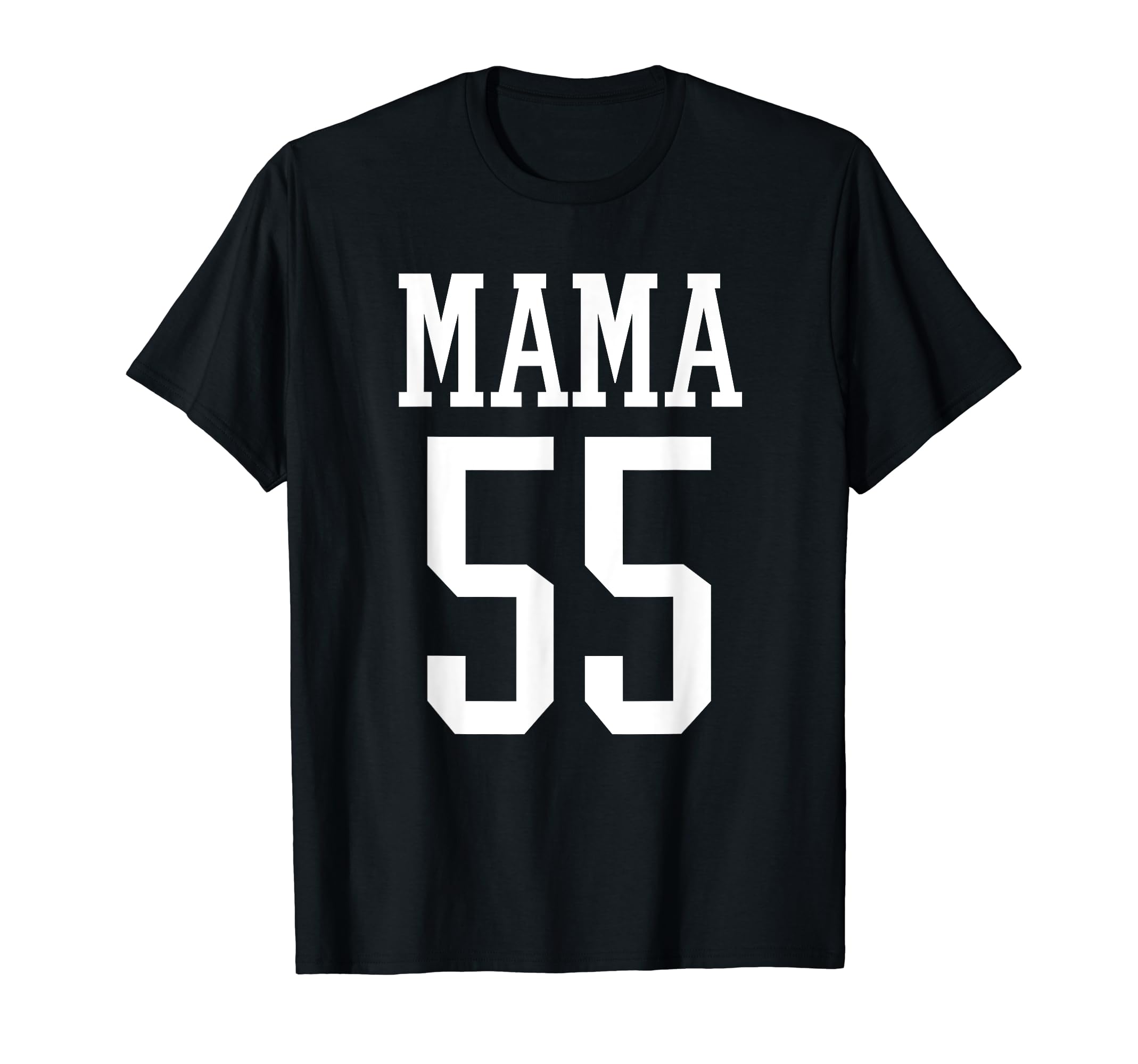 Number 55 Mama Biggest Fan Spirit Wear T-Shirt - Minimalist Print Unisex - T-Shirt, Sweatshirt, Hoodie