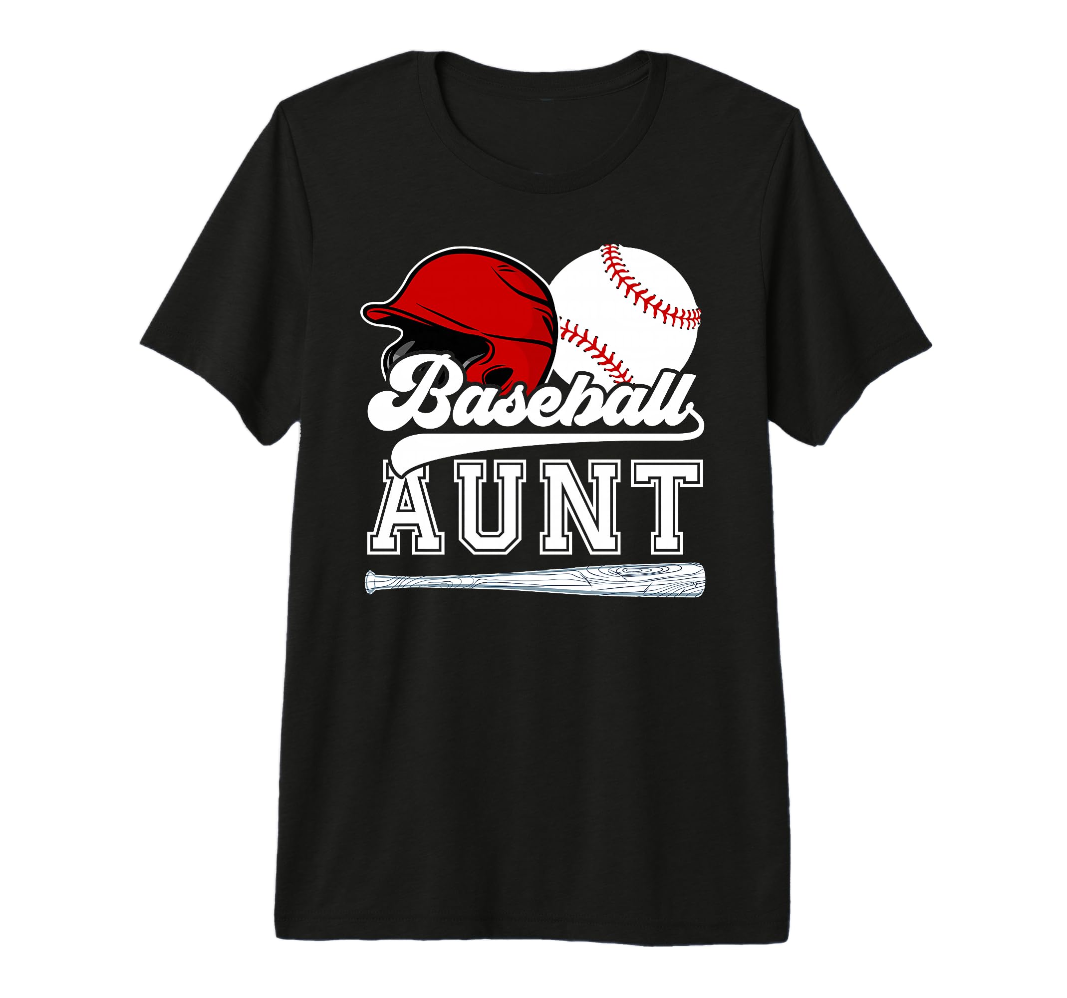 Baseball Aunt Proud Aunt Baseball T-Shirt - Casual Everyday Wear Men Women - T-Shirt, Sweatshirt, Hoodie