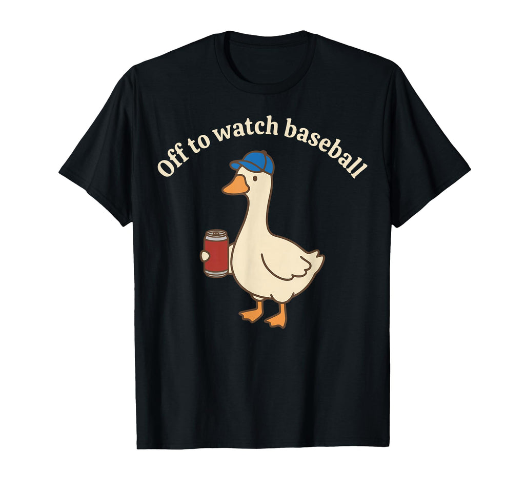 Off To Watch Baseball T-Shirt - Casual Everyday Wear for Adults - T-Shirt, Sweatshirt, Hoodie