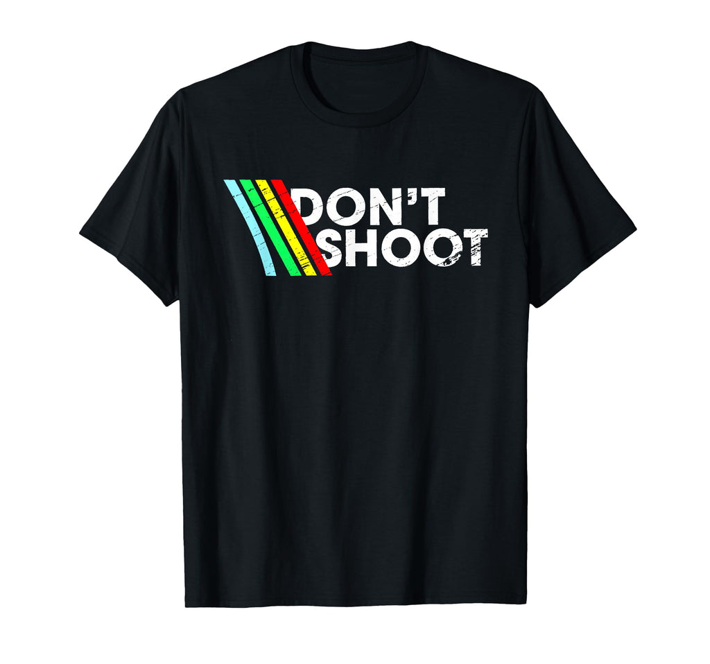 Dont Shoot Color Stripes T-Shirt - Minimalist Print Men Women - T-Shirt, Sweatshirt, Hoodie
