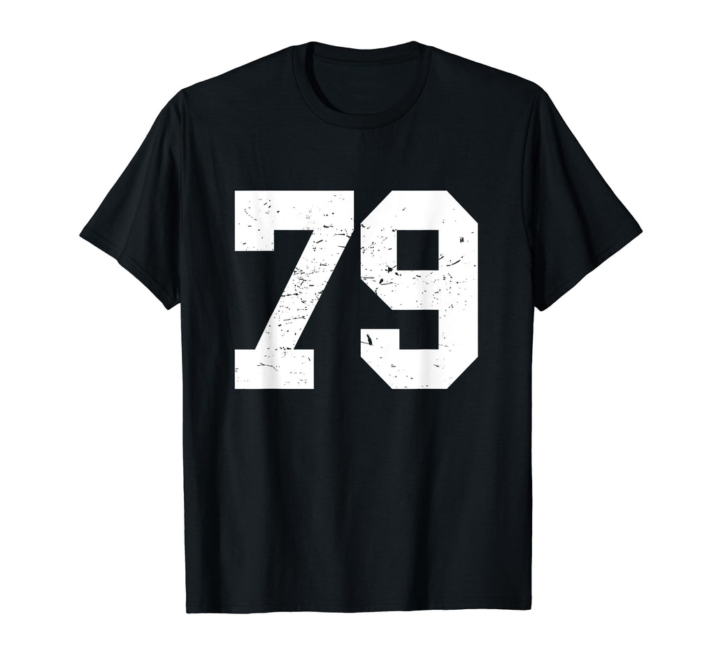 79 Sports Fan Player Number 79 Game T-Shirt - Casual Everyday Wear Unisex - T-Shirt, Sweatshirt, Hoodie