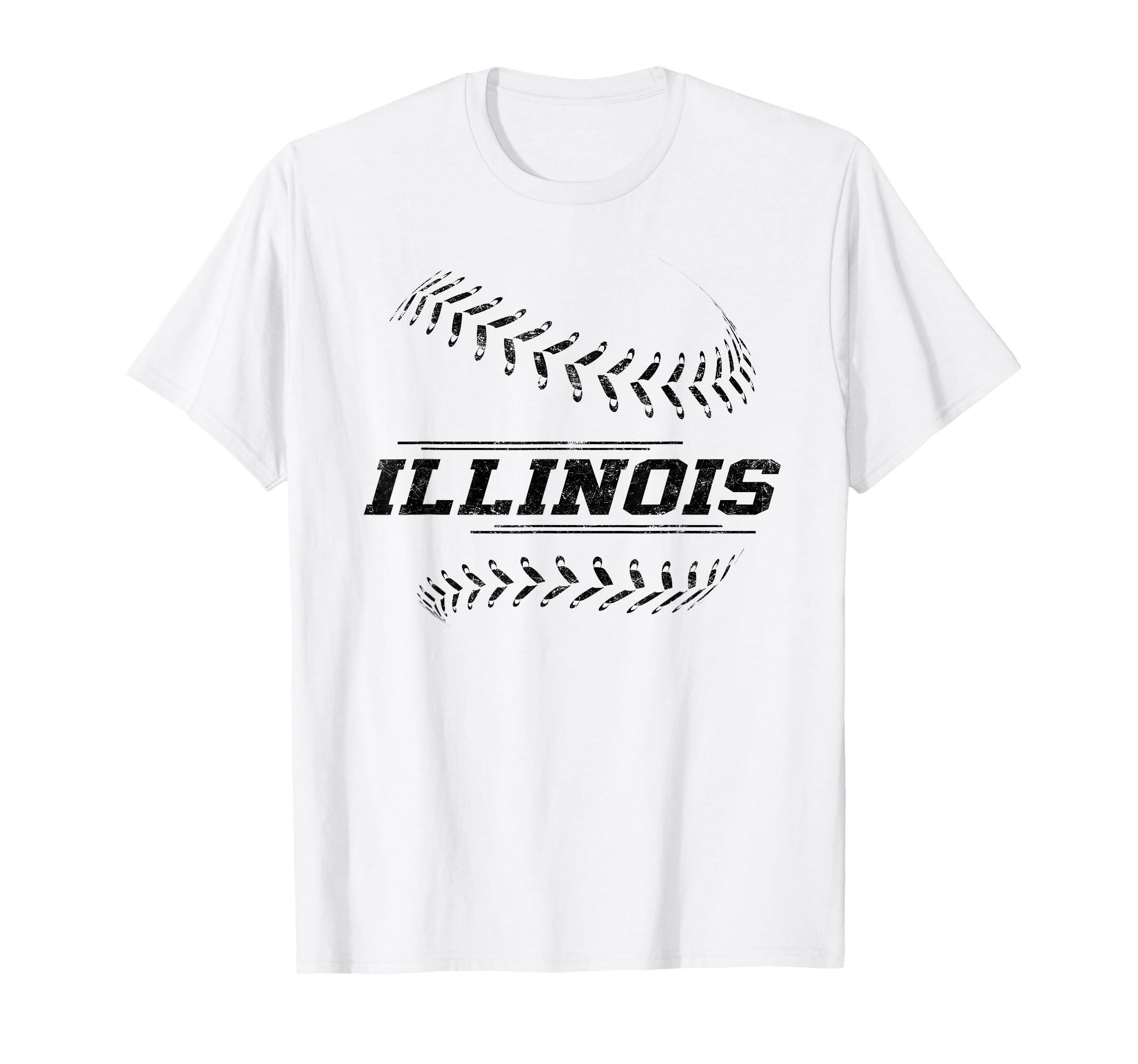 Illinois Baseball State Pride Team Sport T-Shirt - Custom Art Print Unisex - T-Shirt, Sweatshirt, Hoodie