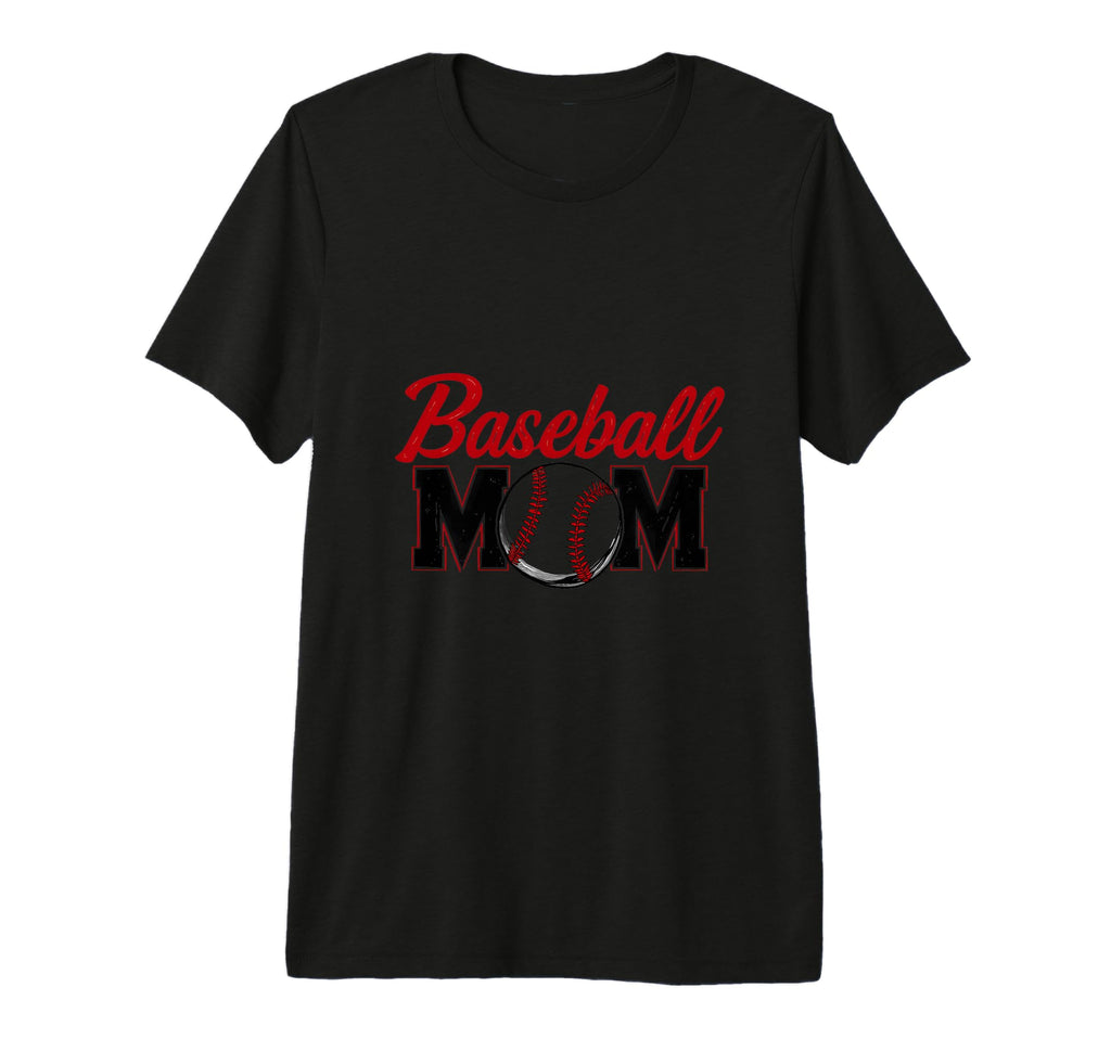Baseball Mom Proud Team Support Tri T-Shirt - Fun Novelty Design Unisex - T-Shirt, Sweatshirt, Hoodie