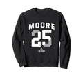 Dylan Moore 25 Seattle Mlb Players Sweatshirt - Streetwear Style Unisex - T-Shirt, Sweatshirt, Hoodie