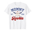 Mommy Rookie 1St Birthday Baseball T-Shirt - Graphic Print for Adults - T-Shirt, Sweatshirt, Hoodie