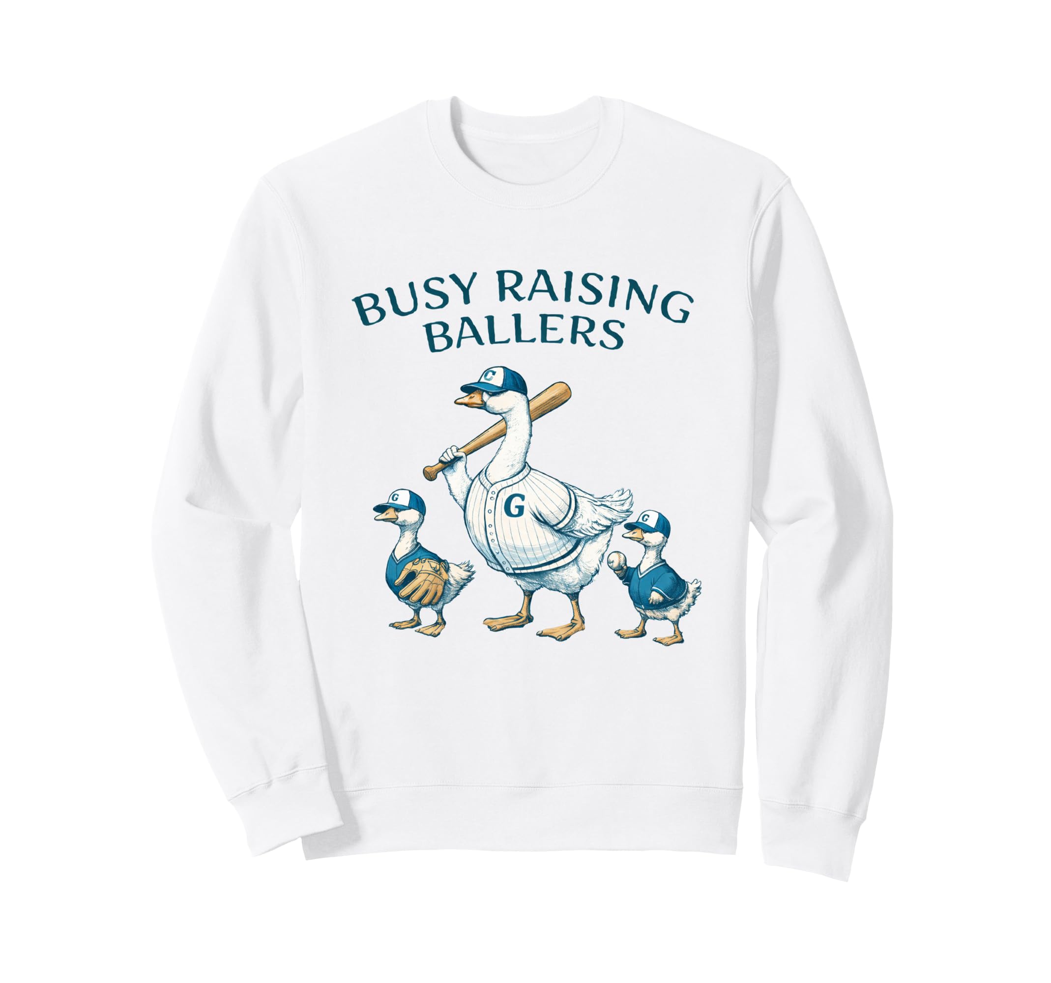 Busy Raising Baller Baseball Sweatshirt - Casual Everyday Wear for Adults - T-Shirt, Sweatshirt, Hoodie