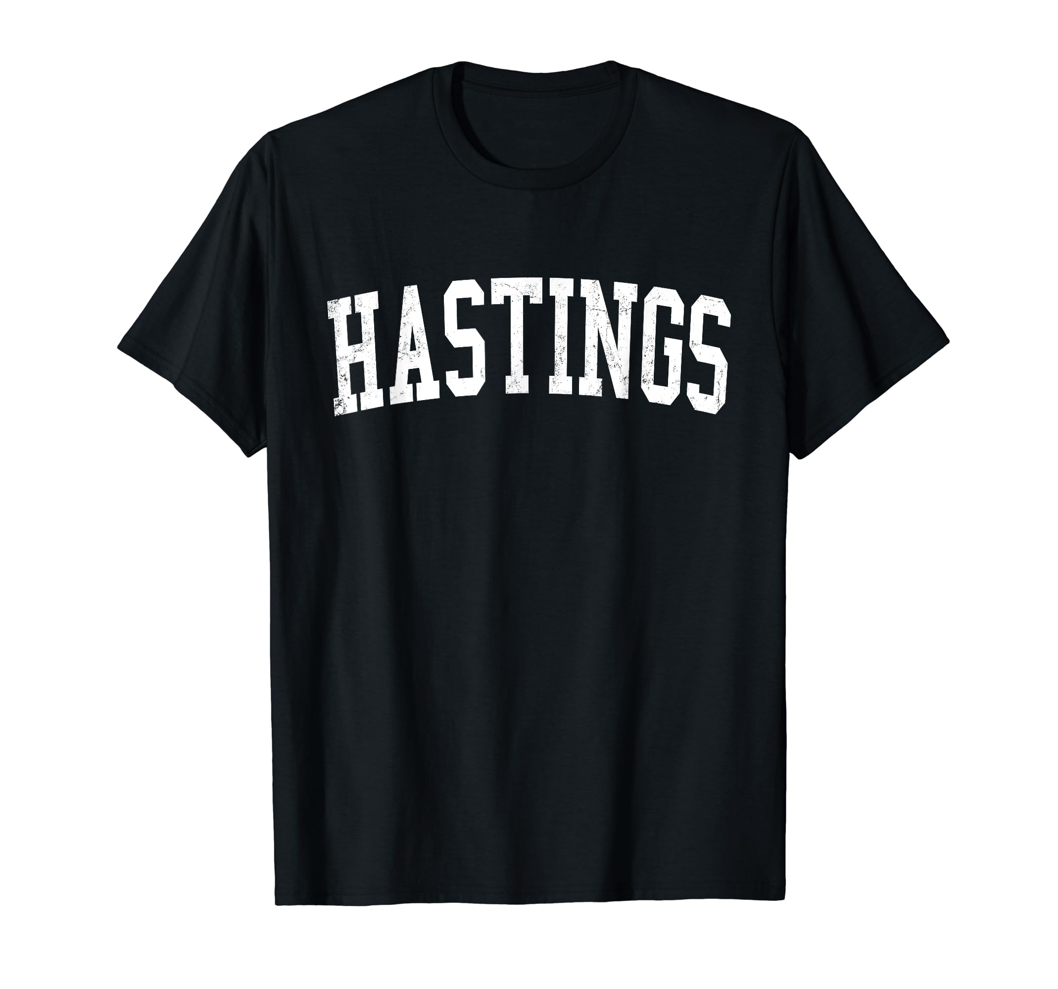 Hastings Ne Distressed White Varsity T-Shirt - Unique Graphic Men Women - T-Shirt, Sweatshirt, Hoodie