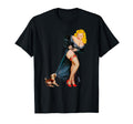Hot Blonde Pin Up Lingerie Puppy Pinup T-Shirt - Unique Graphic for Adults - T-Shirt, Sweatshirt, Hoodie