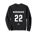 Clayton Kershaw 22 Mlbpa Los Angeles Sweatshirt - Graphic Print for Adults - T-Shirt, Sweatshirt, Hoodie