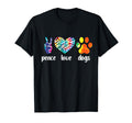 Peace Love Dogs Paws Tie Dye Rainbow T-Shirt - Novelty Apparel Men Women - T-Shirt, Sweatshirt, Hoodie