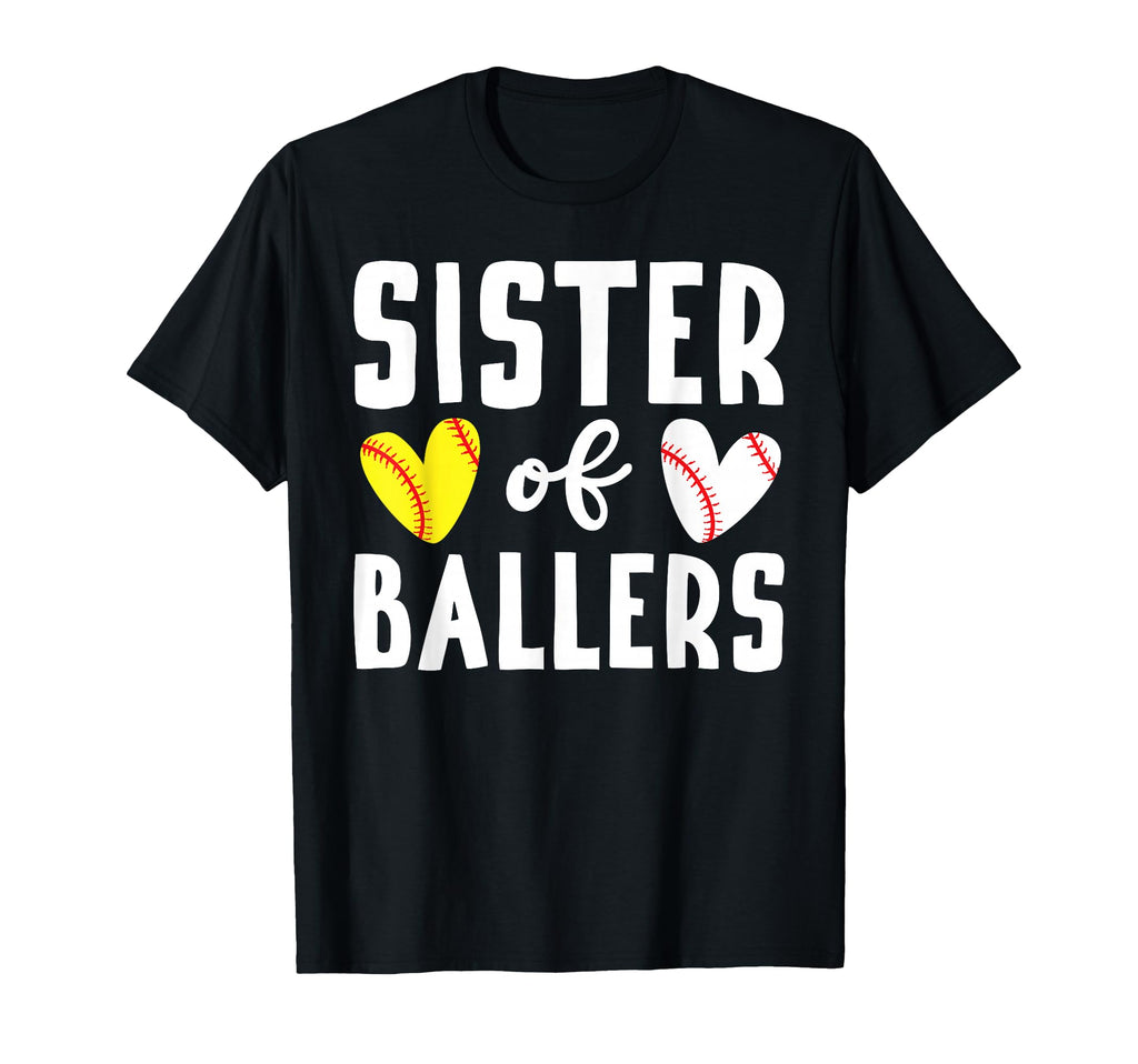 Sister Ballers Softball Baseball T-Shirt - Custom Art Print for Adults - T-Shirt, Sweatshirt, Hoodie