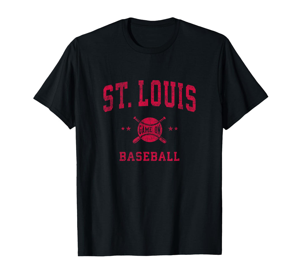 St Louis Baseball Throwback T-Shirt - Unique Graphic Men Women - T-Shirt, Sweatshirt, Hoodie