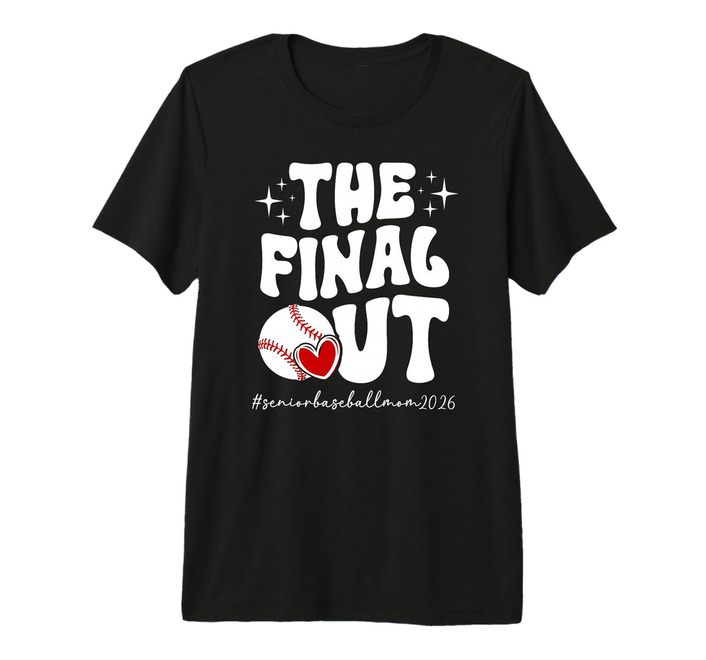 Groovy Baseball Senior Mom 2026 T-Shirt - Custom Art Print Men Women - T-Shirt, Sweatshirt, Hoodie
