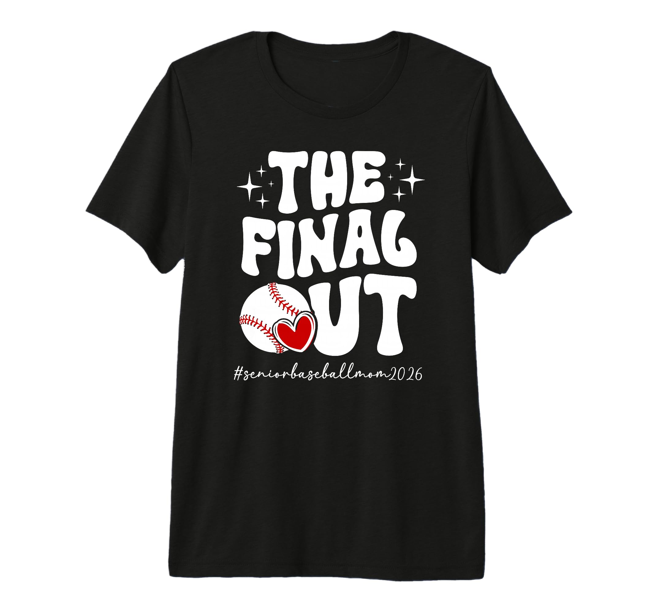 Groovy Baseball Senior Mom 2026 T-Shirt - Custom Art Print Men Women - T-Shirt, Sweatshirt, Hoodie