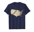 America Baseball Team Us Country Ball Map T-Shirt - Trendy Graphic Unisex - T-Shirt, Sweatshirt, Hoodie