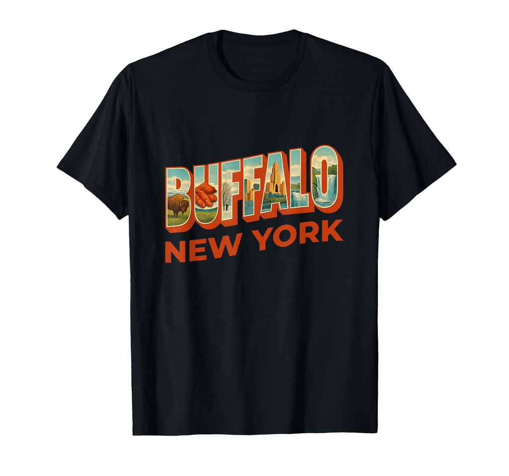 Buffalo New York Famous Icons Inside T-Shirt - Novelty Apparel Men Women - T-Shirt, Sweatshirt, Hoodie