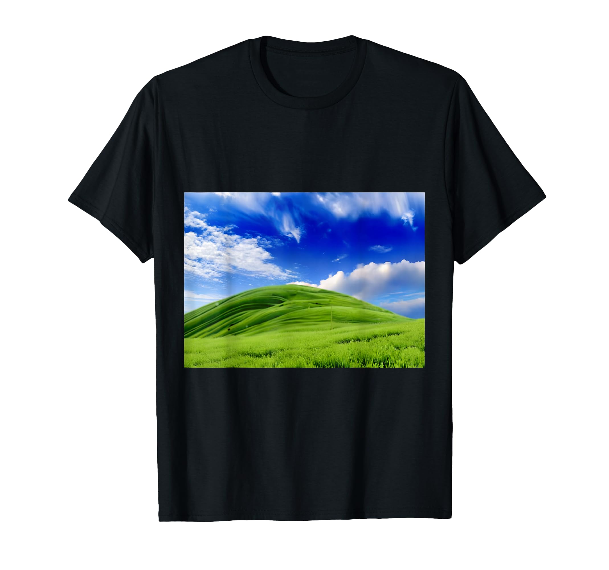 Frutiger Aero Meadow Aesthetic Y2K T-Shirt - Unique Graphic for Adults - T-Shirt, Sweatshirt, Hoodie
