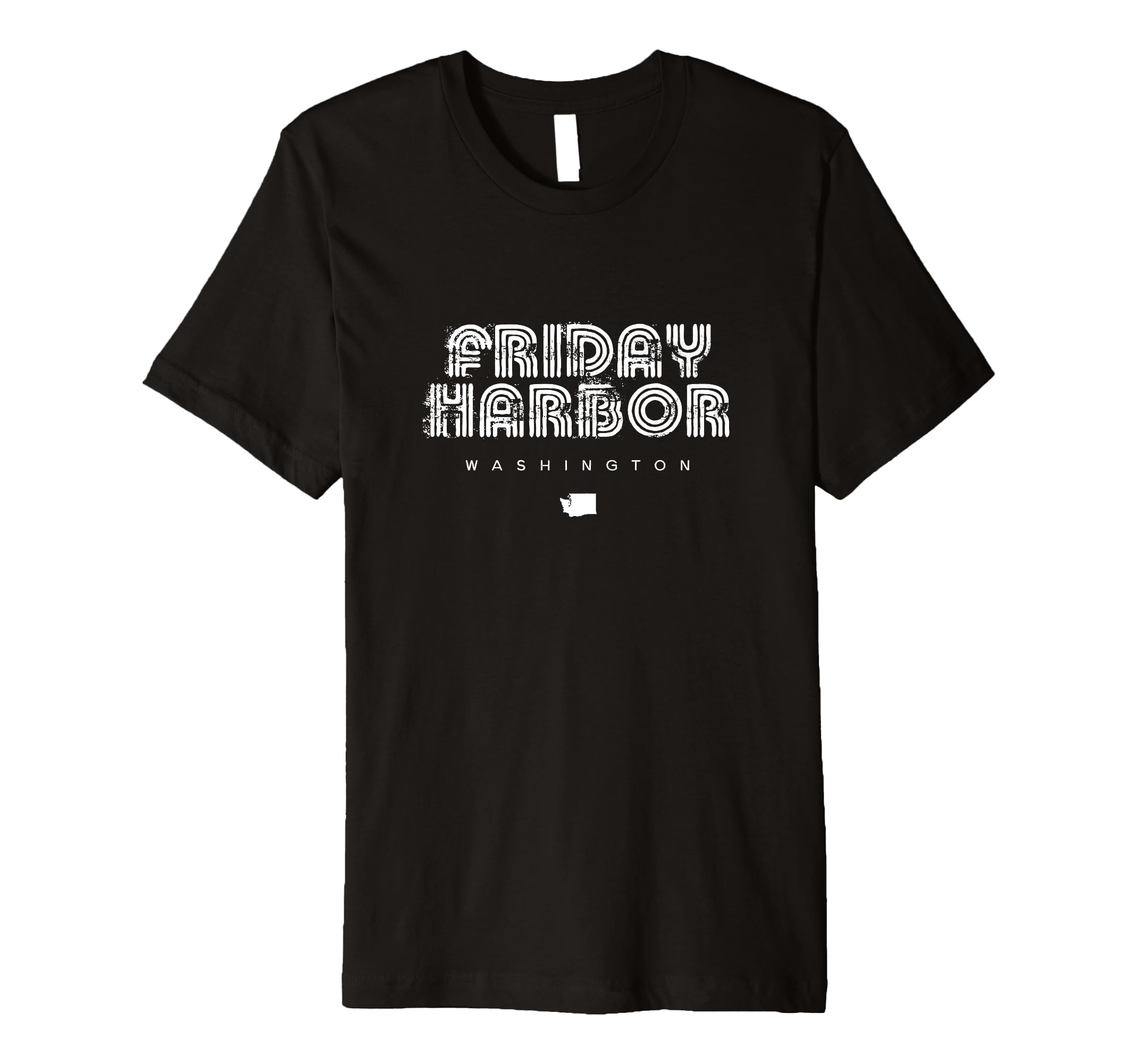 Friday Harbor Washington Wa 70S 80S T-Shirt - Fun Novelty Design Men Women - T-Shirt, Sweatshirt, Hoodie