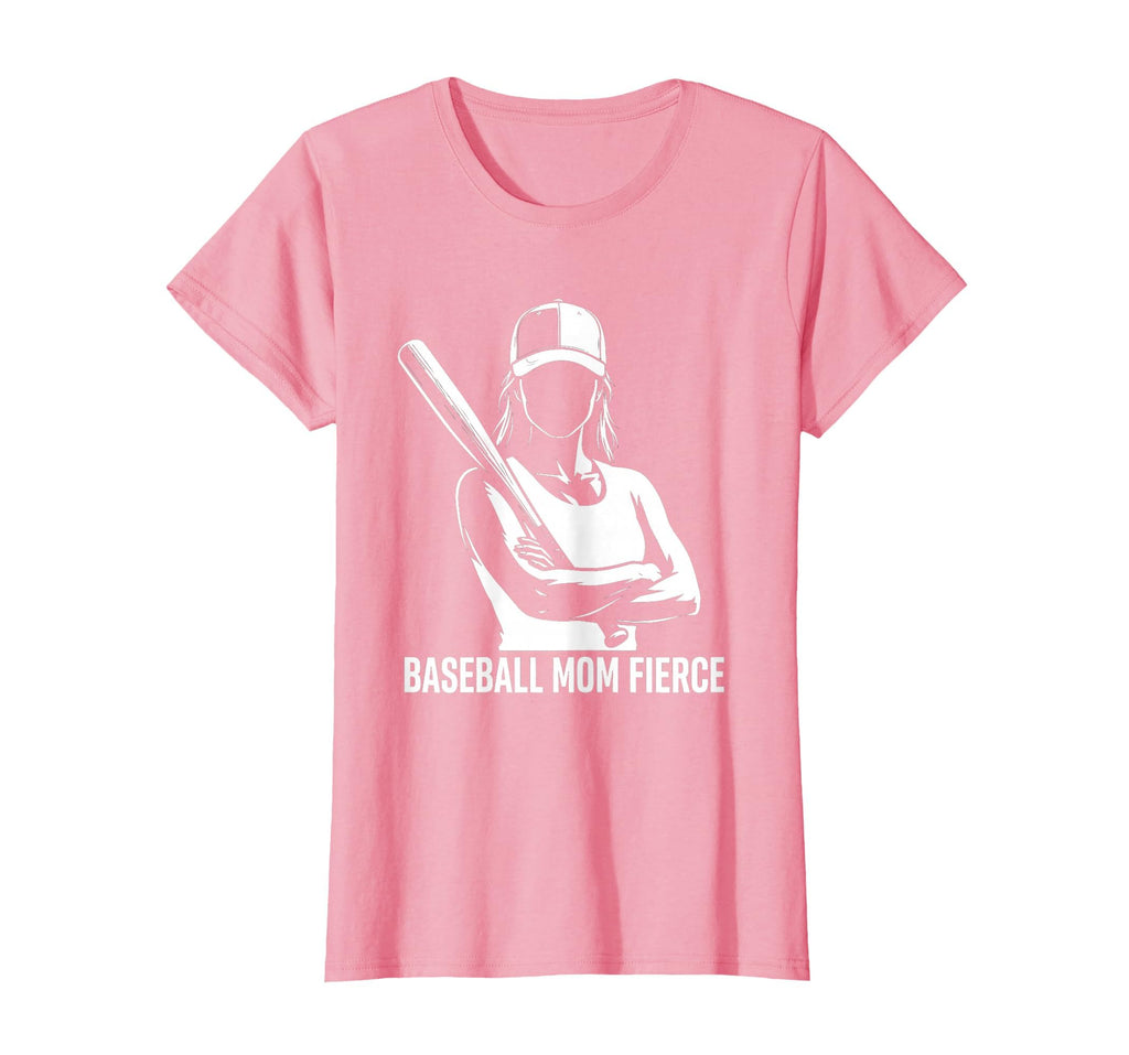 Baseball Mom Fierce Proud Sports T-Shirt - Minimalist Print Men Women - T-Shirt, Sweatshirt, Hoodie