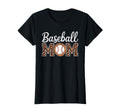 Baseball Mom Leopard Game Mothers Day T-Shirt - Trendy Graphic for Adults - T-Shirt, Sweatshirt, Hoodie