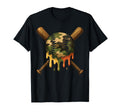 Baseball Drip Camo Baseball Bats Sports T-Shirt - Custom Art Print Unisex - T-Shirt, Sweatshirt, Hoodie