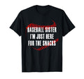 Baseball Sister Im Just Here Snacks T-Shirt - Minimalist Print Men Women - T-Shirt, Sweatshirt, Hoodie