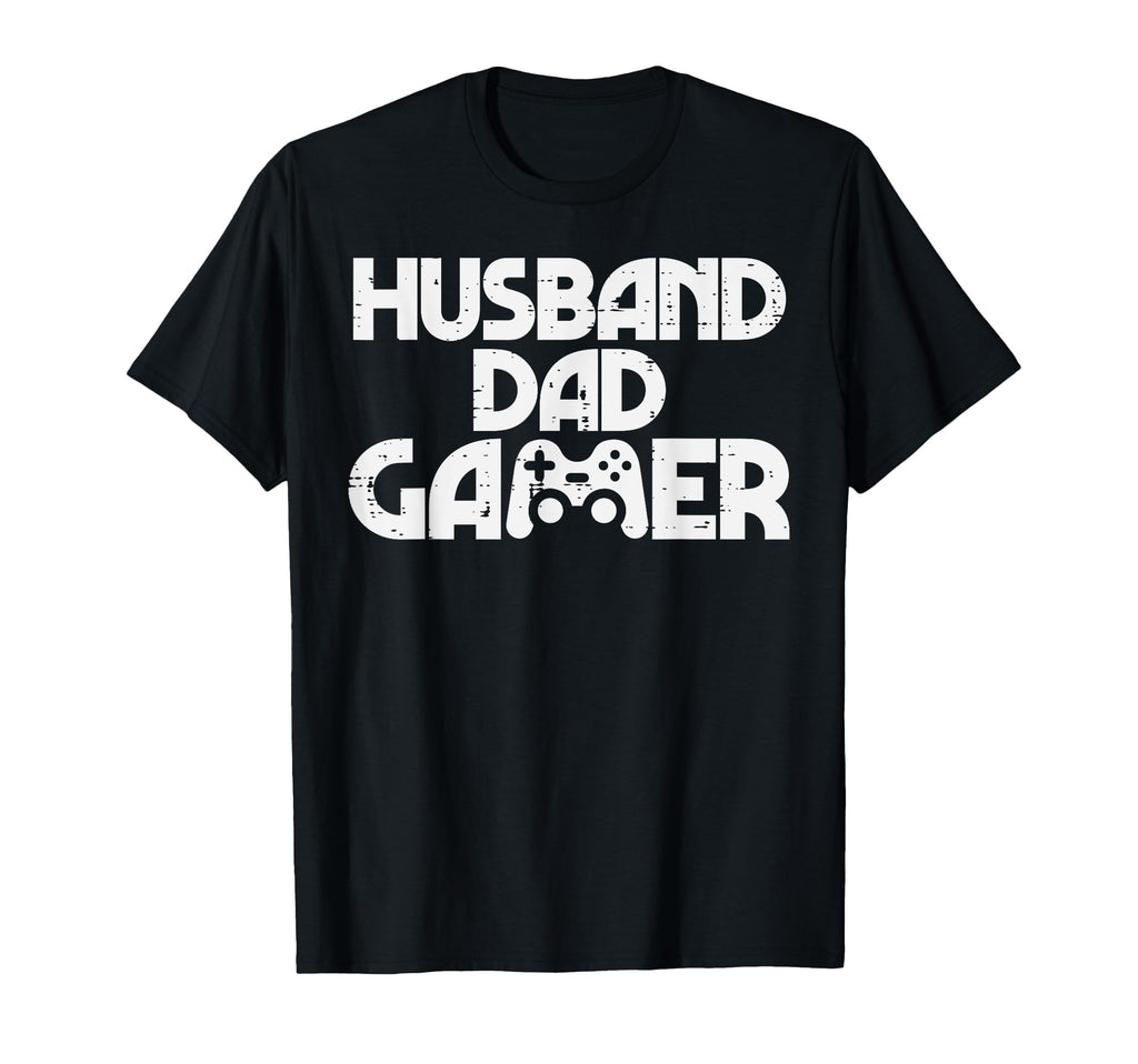 Husband Dad Gamer Gaming Video Game T-Shirt - Minimalist Print Men Women - T-Shirt, Sweatshirt, Hoodie