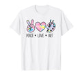Peace Love Art Pastel Rainbow Tie Dye T-Shirt - Custom Art Print Men Women - T-Shirt, Sweatshirt, Hoodie