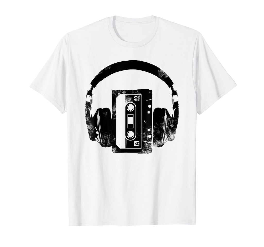 Music Headphone 80S Cassette Tape T-Shirt - Trendy Graphic Men Women - T-Shirt, Sweatshirt, Hoodie