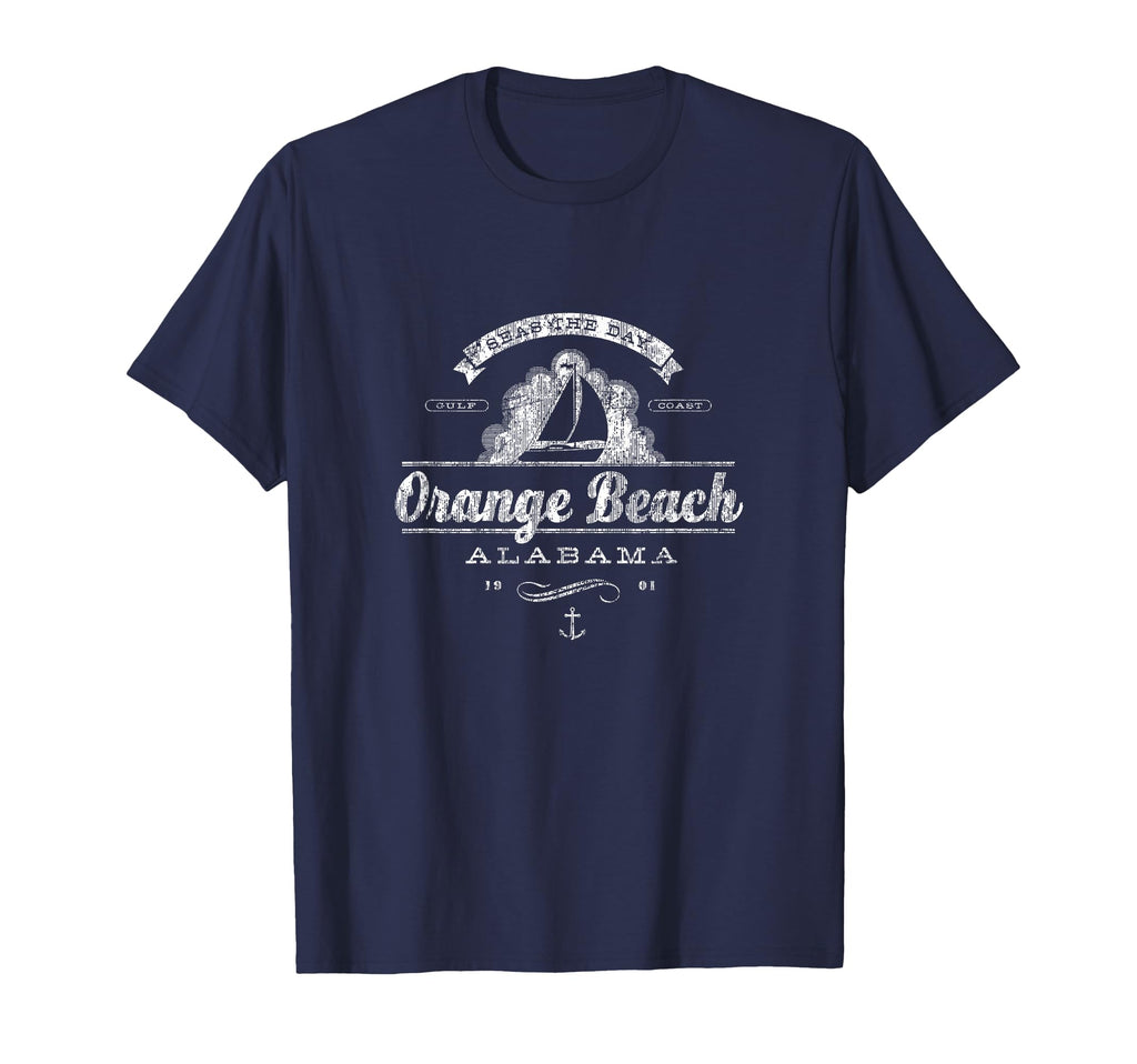 Orange Beach Al Sailboat Nautical T-Shirt - Graphic Print Men Women - T-Shirt, Sweatshirt, Hoodie