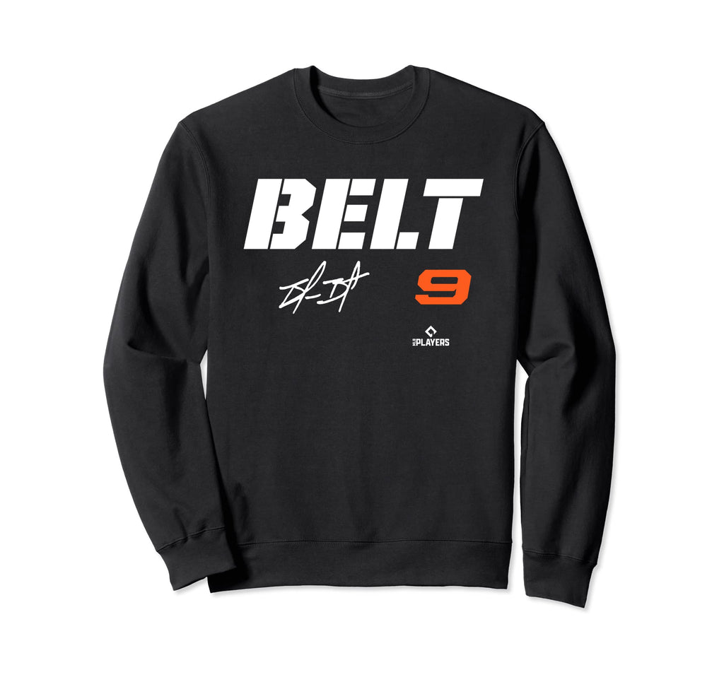 Brandon Belt Mlbpa San Francisco Sweatshirt - Minimalist Print Unisex - T-Shirt, Sweatshirt, Hoodie