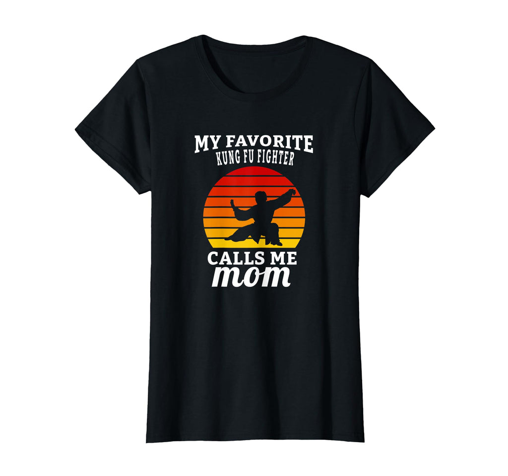 Kung Fu Fighter Mom Sunset Martial Arts T-Shirt - Minimalist Print Unisex - T-Shirt, Sweatshirt, Hoodie