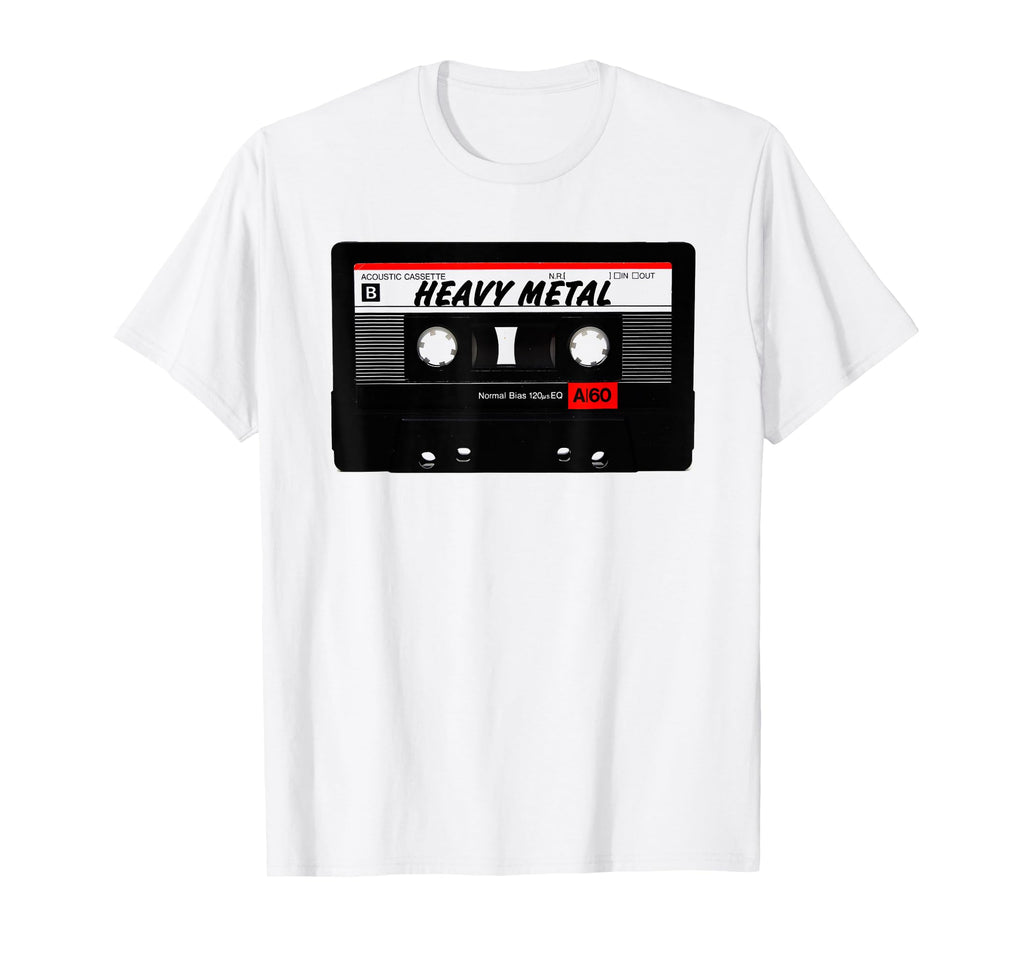 Heavy Metal Mixtape 80S 90S Audio T-Shirt - Custom Art Print for Adults - T-Shirt, Sweatshirt, Hoodie