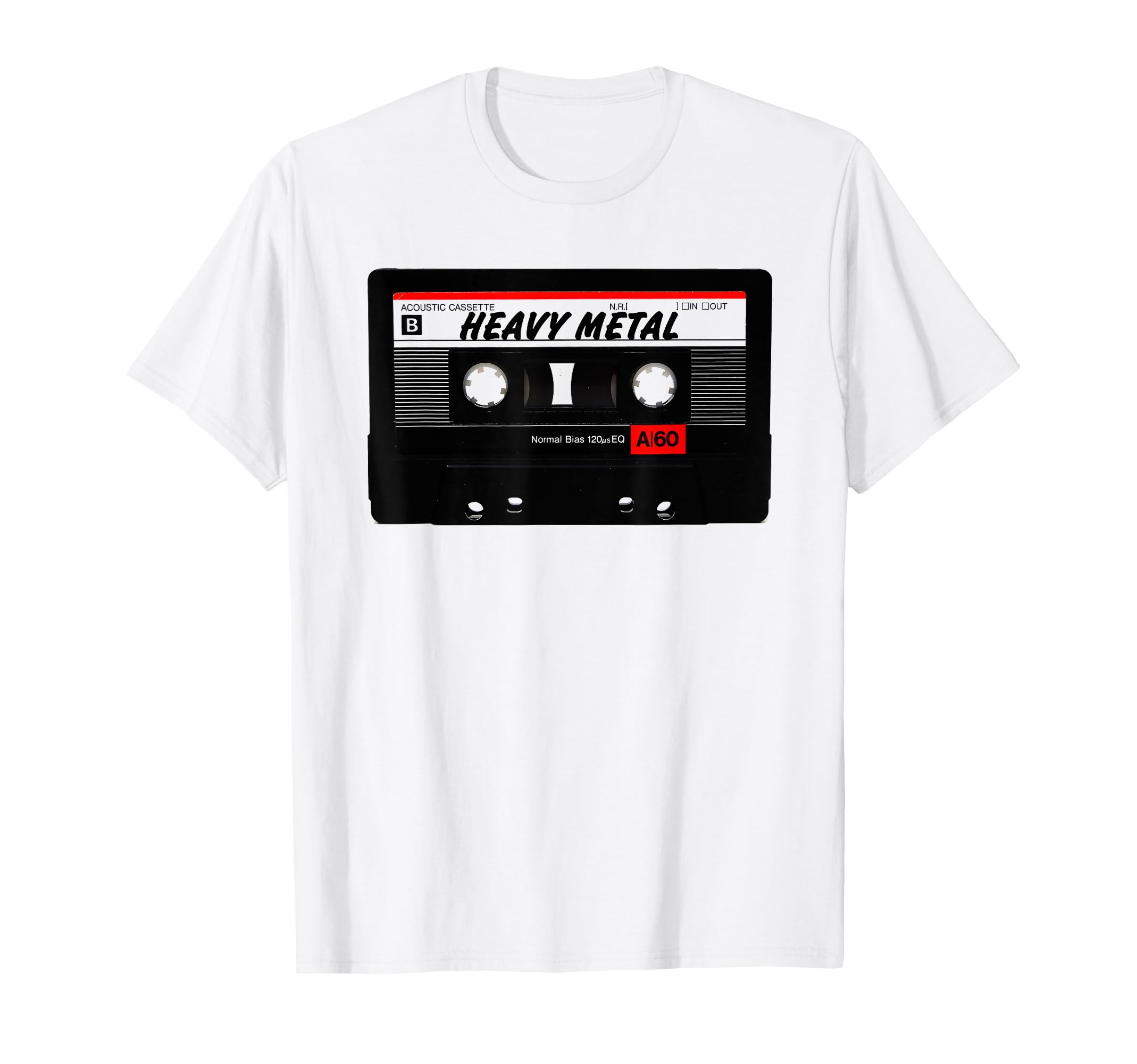 Heavy Metal Mixtape 80S 90S Audio T-Shirt - Custom Art Print for Adults - T-Shirt, Sweatshirt, Hoodie