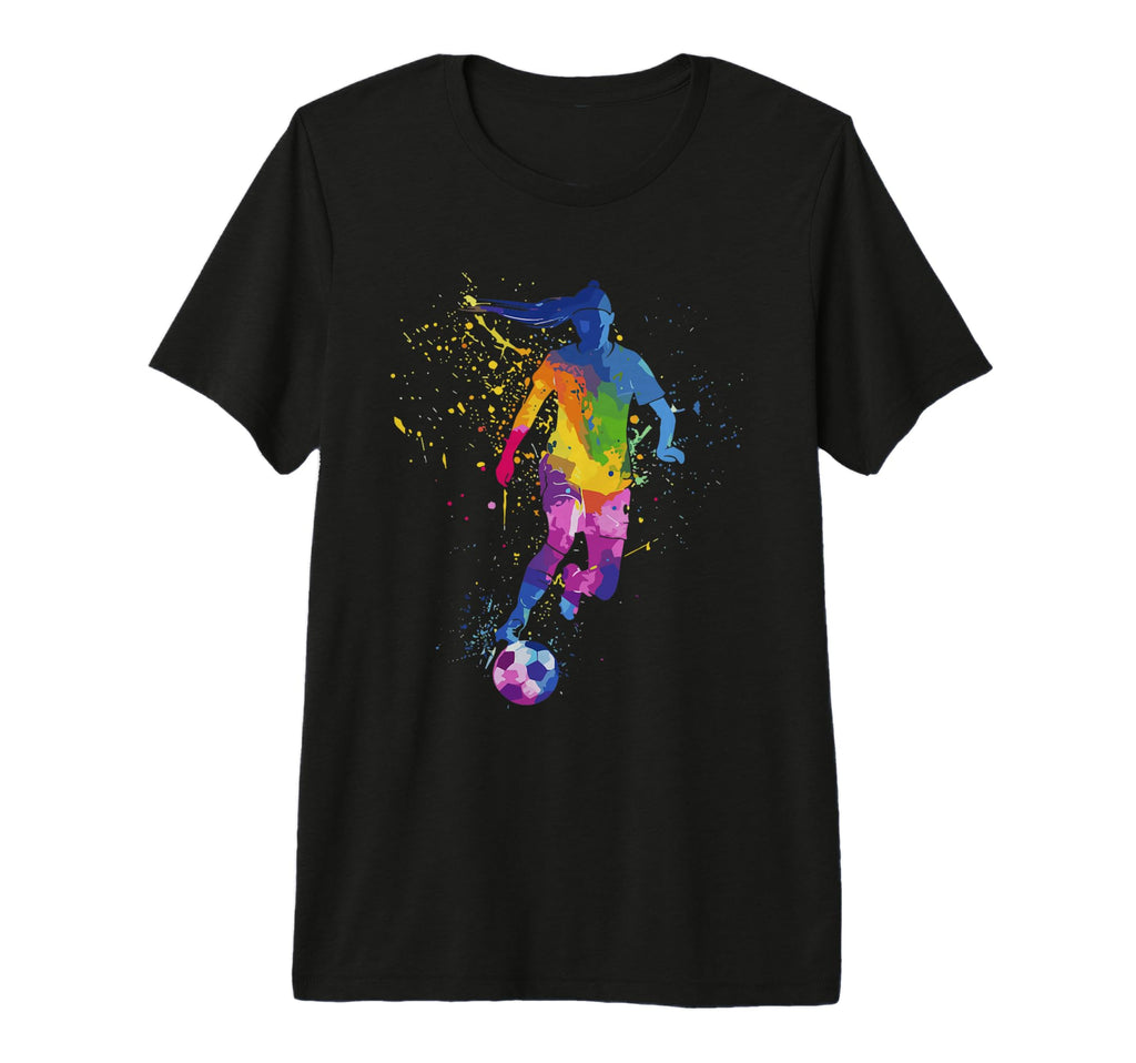 Colorful Funny Soccer Player Fan Dad Mom T-Shirt - Novelty Apparel Unisex - T-Shirt, Sweatshirt, Hoodie